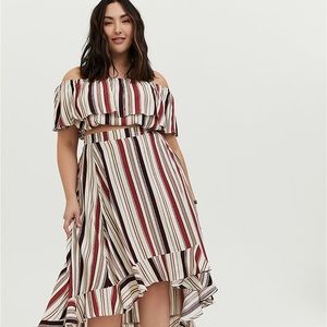 Torrid Multi Stripe Challis Set